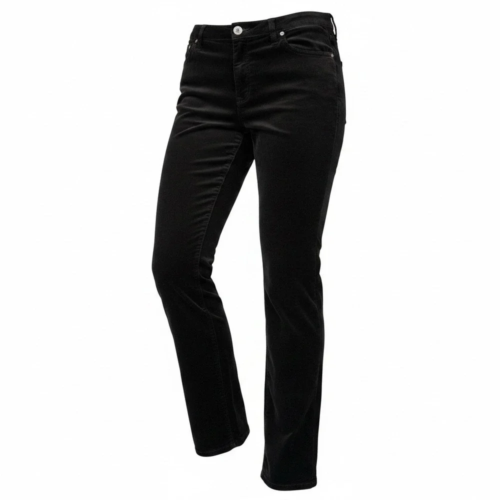 VTG Christopher & Banks Women’s Pants Size 10 Black Velvet Feel 5 Pockets 34x31